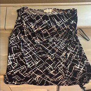 Calvin Klein Black and purple Women's blouse